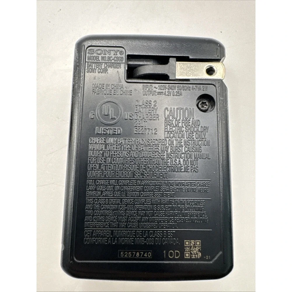 Genuine SONY BC-CSG BC-CSGB BC-CSGD BC-CSGE Battery Charger